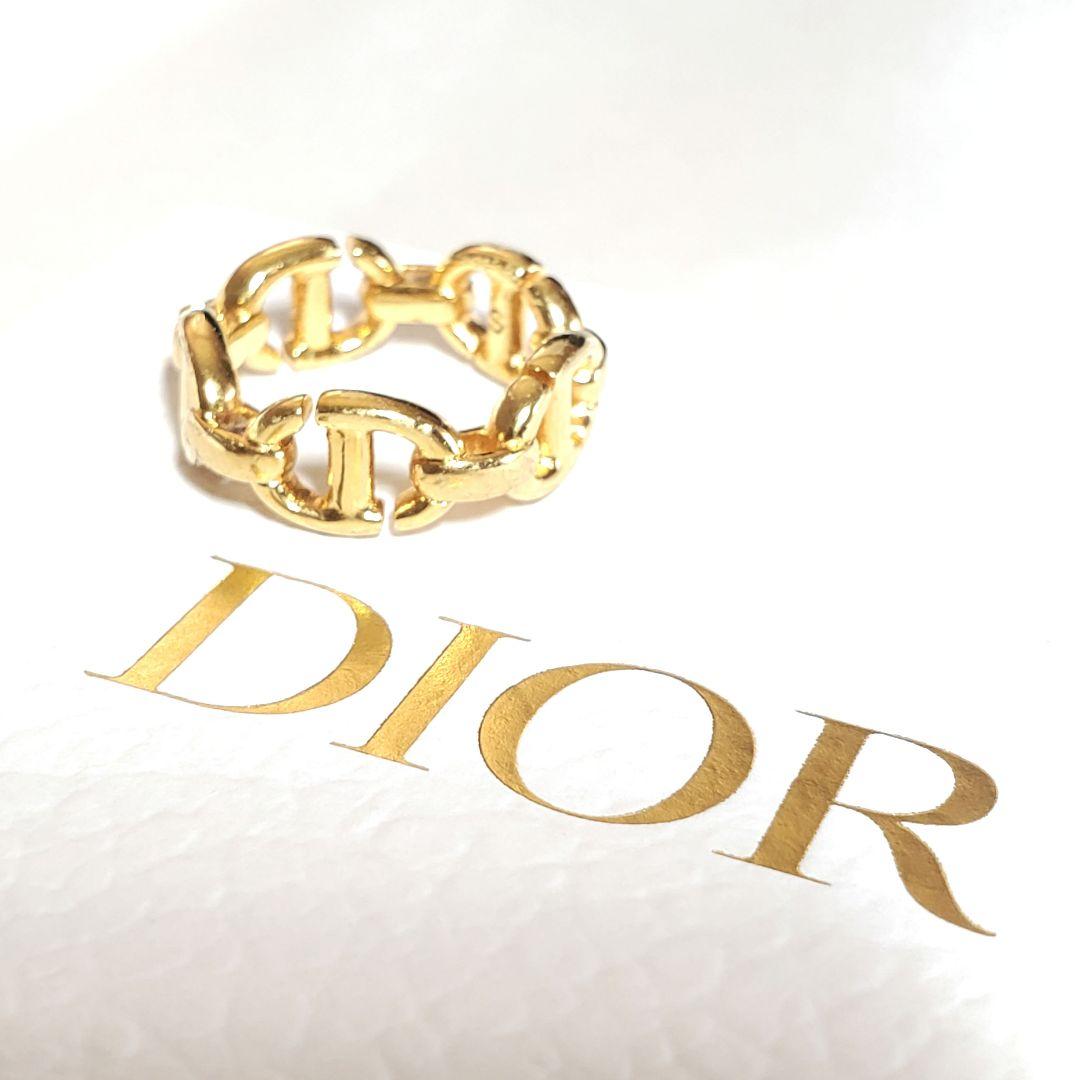 本日限定セール❕DIOR【箱・袋・紙袋・チャーム付】 CD Navyリング10号