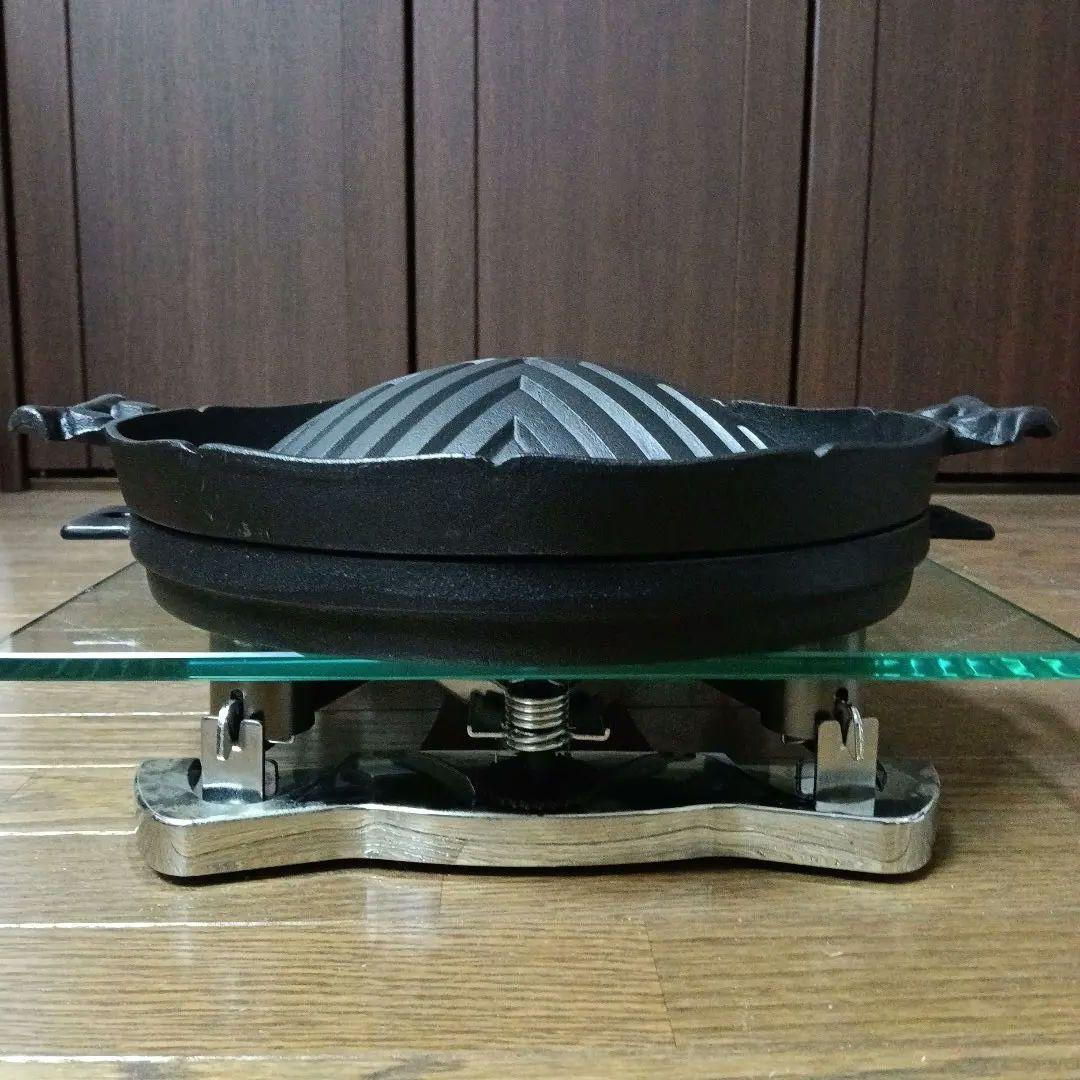 【未使用】大昔の南部鉄器　南部鉄鍋　ビンテージ　三巌堂　箱、栞、検査証付き