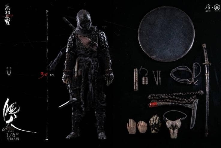 JPT design ｘ POP COSTUME 1/6 万相森羅 忍者 唖犬