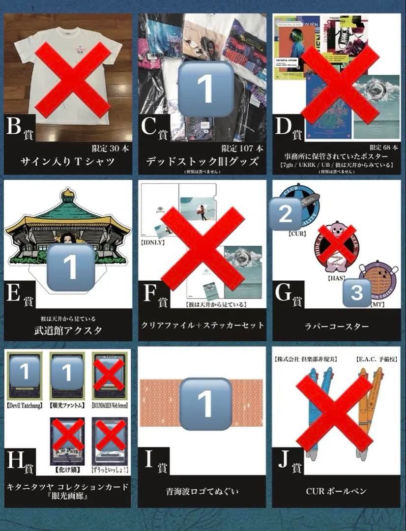 キタニタツヤ FCくじ まとめ売り キタニタツヤ FCくじ まとめ売り キタニタツヤ ランダムグッズ
