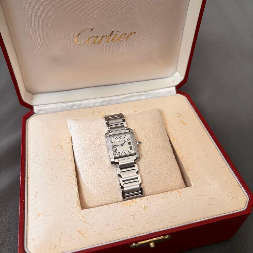 《美品》Cartier タンクフランセーズSM オーバーホール済 2年保証付