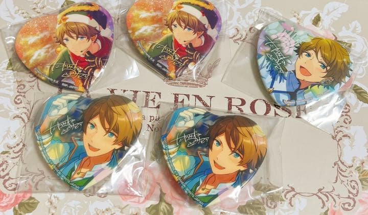 あんスタ とるパカ 翠 高峯翠 とるパカ ハート型缶バッジ あんさんぶる