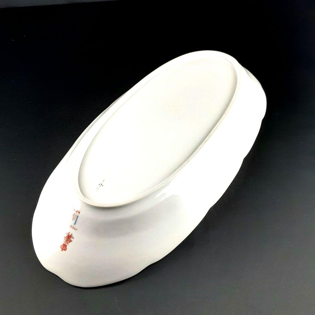 1905年 KPM ベルリン 手描き フィッシュプラター 51×24㎝ ma - メルカリ