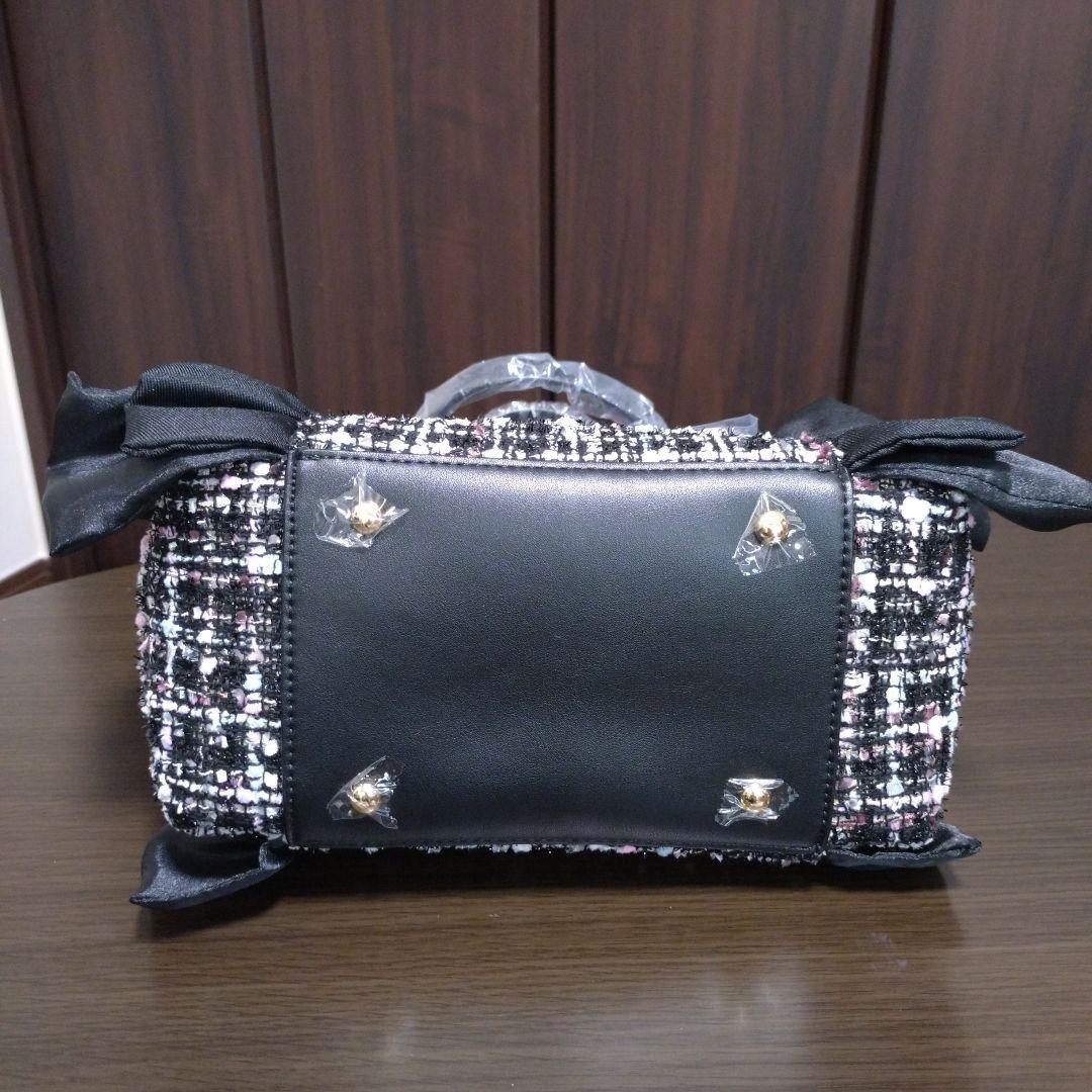 新品未使用品DIANAフリルデザインのツイードショルダーバッグ