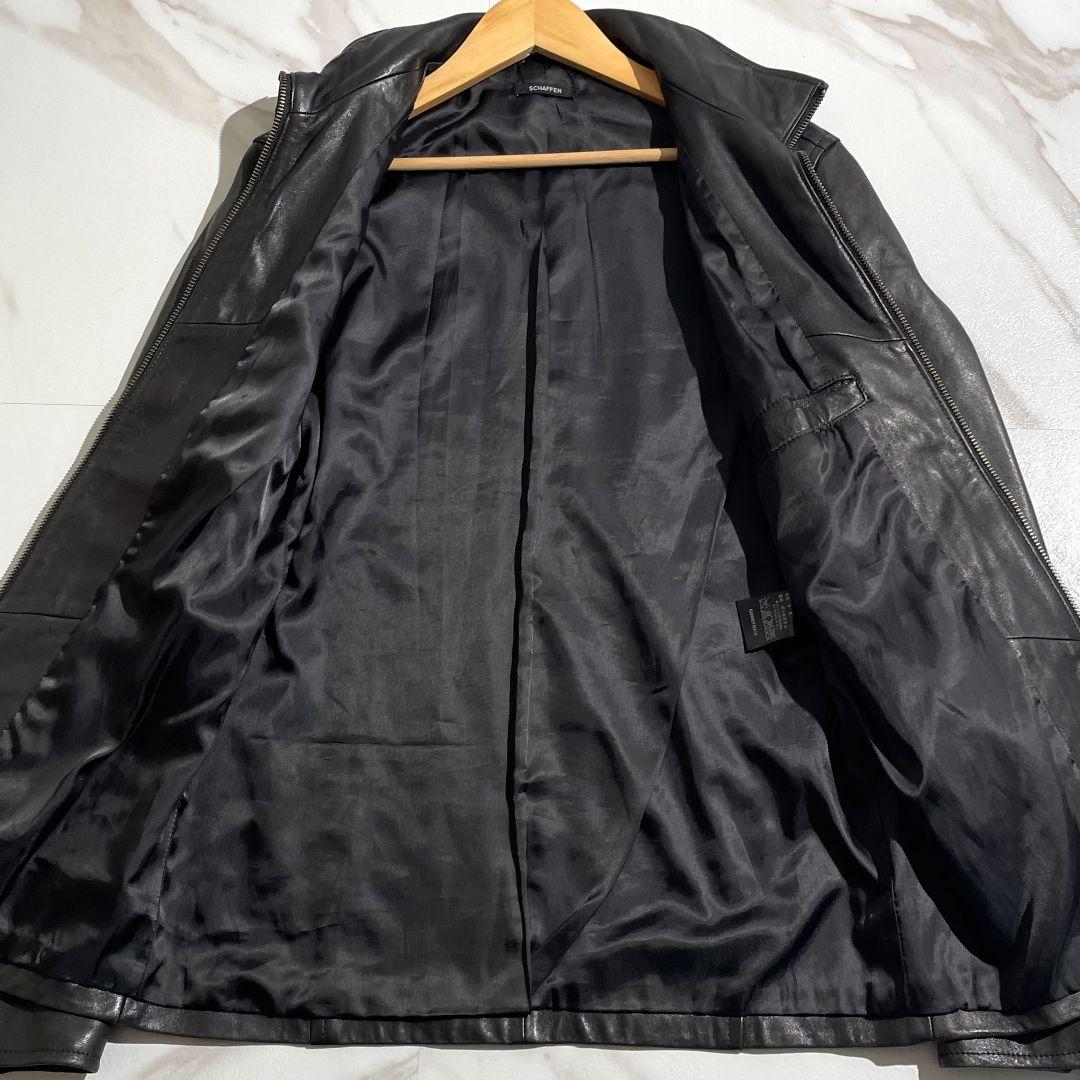 極美品 SCHAFFEN ライダースジャケット ラムレザー 1 M相当
