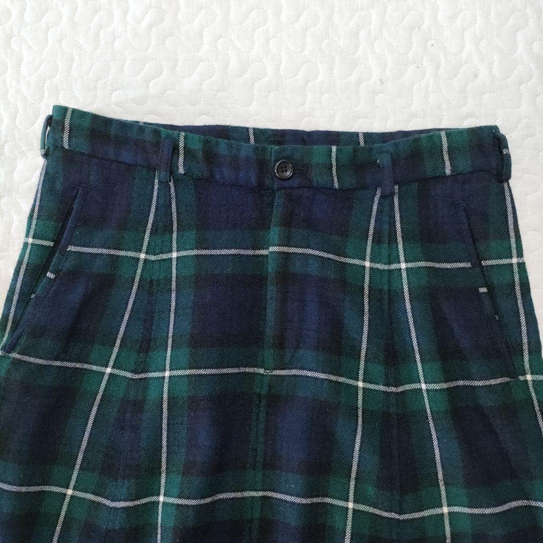 美品✨コムデギャルソン ウールサルエルパンツ タータンチェック