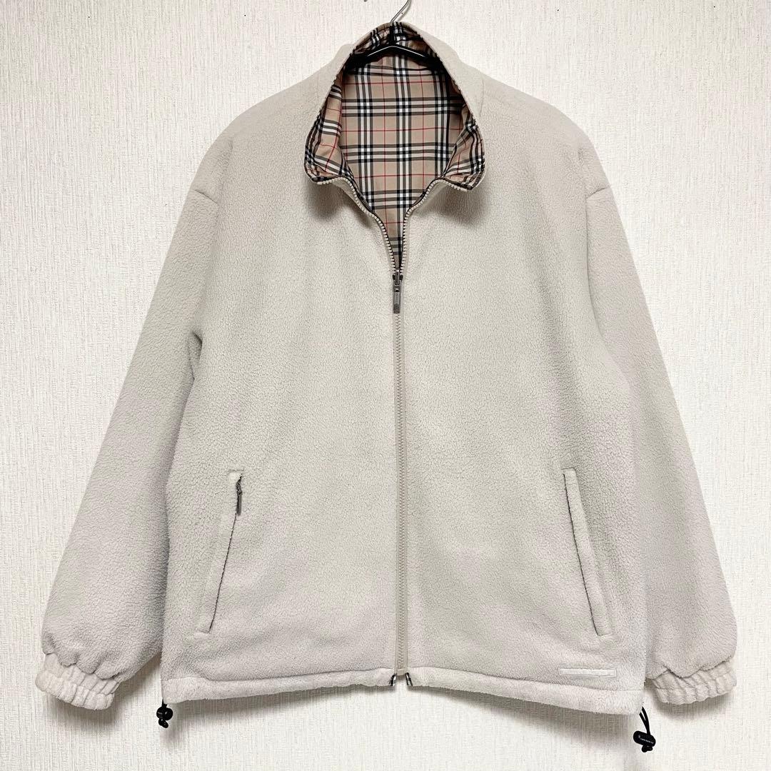 BURBERRY バーバリー ノバチェック リバーシブル フリース ブルゾン M
