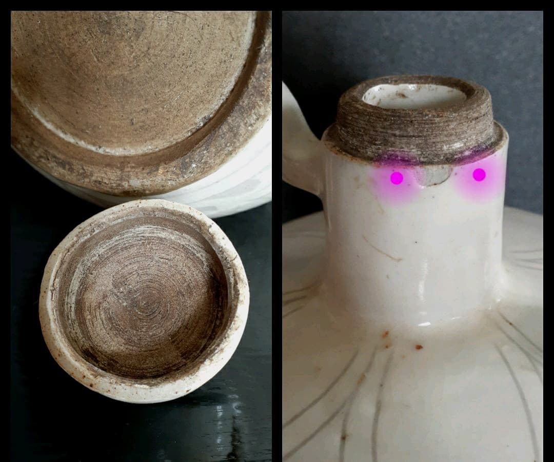 中国古美術 中国古陶磁器 古玩 磁州窯 白釉刻花 掻落し技法