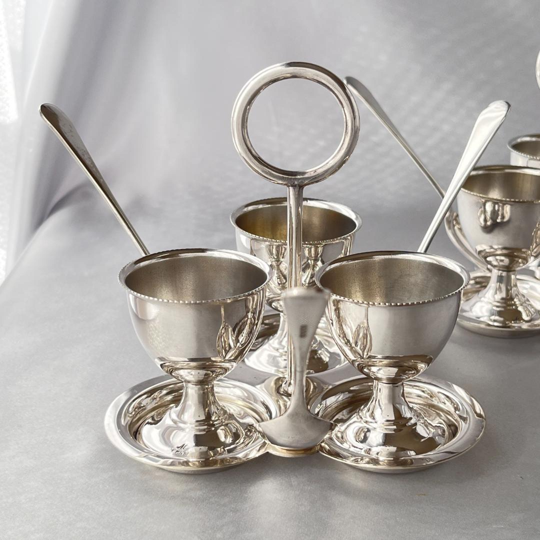 英国】エッグクルーゼ 2個組 エッグカップ / スタンド / スプーン