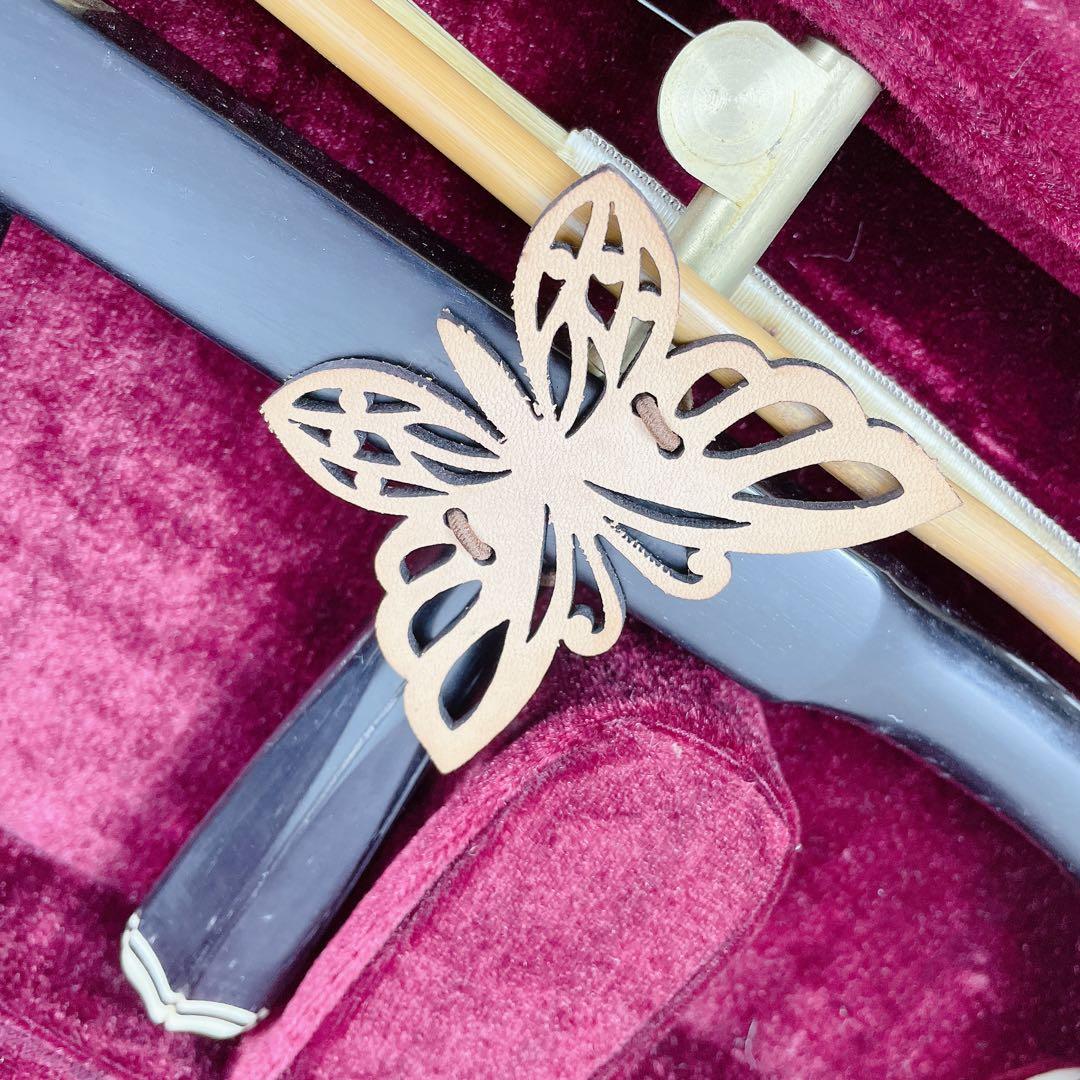 中国 上海 民謡楽器 二胡 niko 高級　ニシキ蛇皮