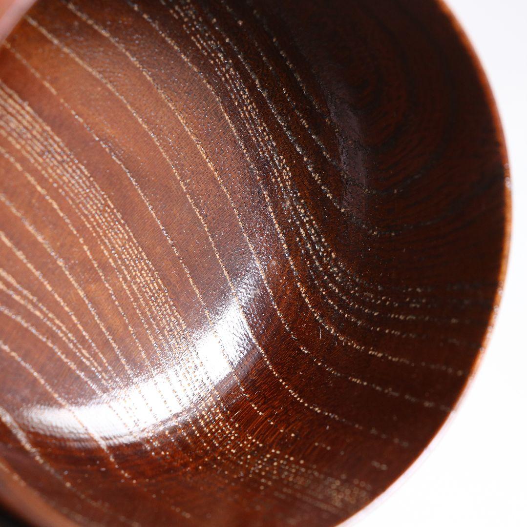 中出松峰作 欅拭漆 蔦蒔絵 平棗 茶道具 共箱 V868 N6