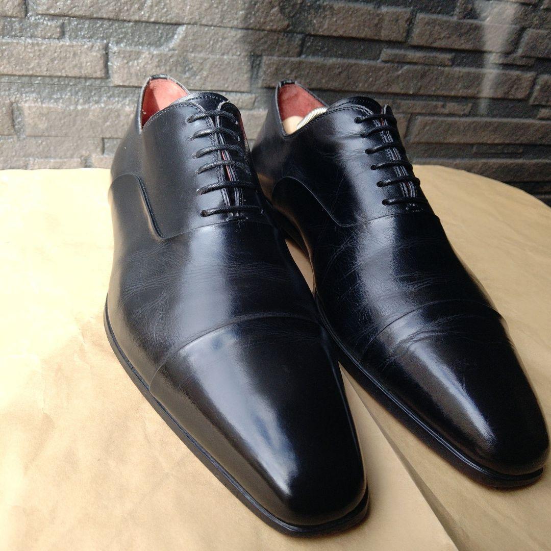 美品 ✨️ MAGNANNI 内羽根 ストレートチップ 41 黒