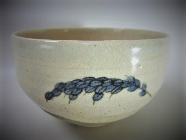 河合栄之助」瑞稲茶碗 京焼 清水焼 茶道具 抹茶茶碗 共箱