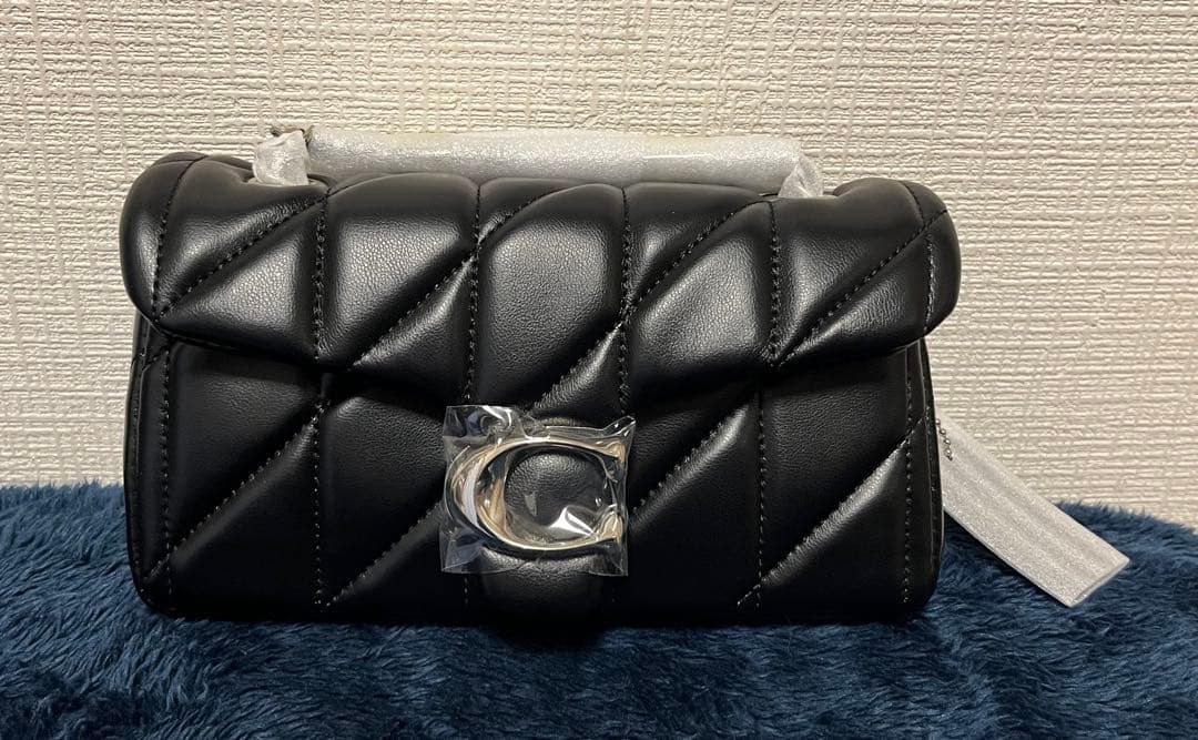 【新品】COACH タビー ショルダー バッグ 20・キルティング　シルバー