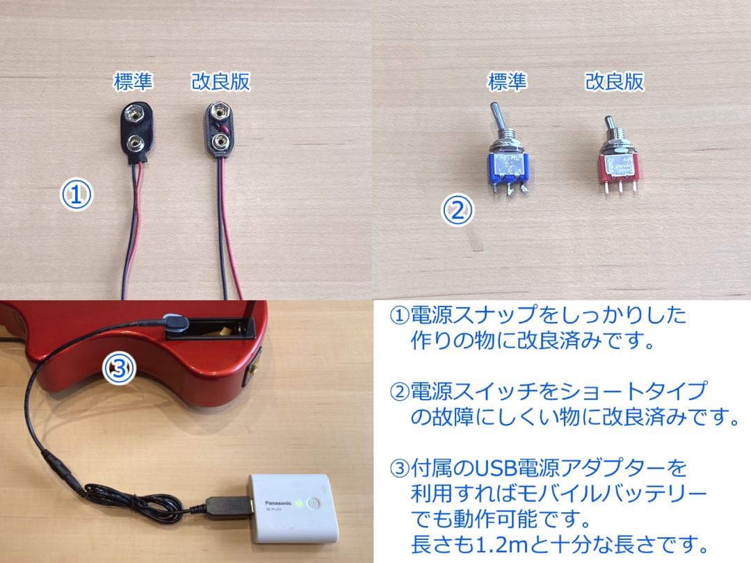 超美品 FERNANDES ZO-3 フェルナンデス 赤 レッド 弦新品