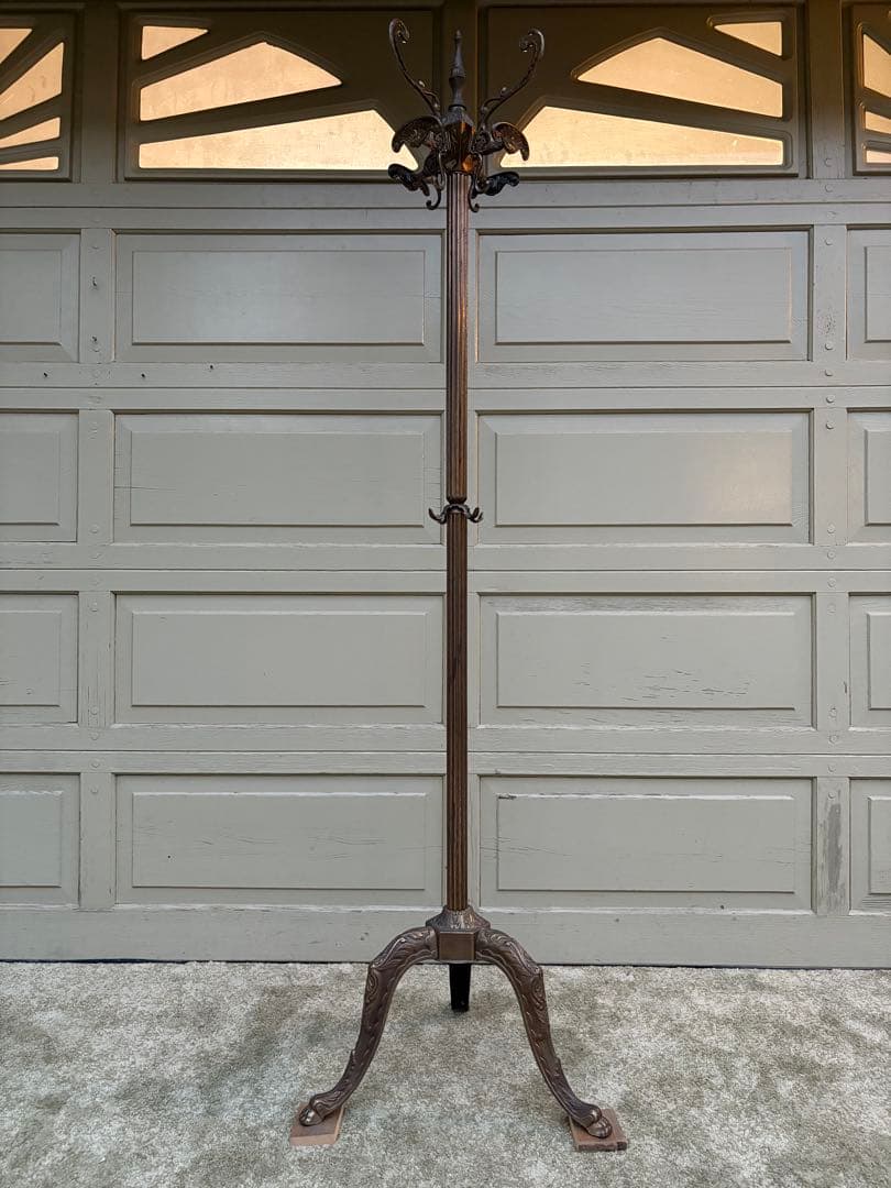 さ*ち様 2点 真鍮系ステンアイアン ハンガーラックコートスタンド