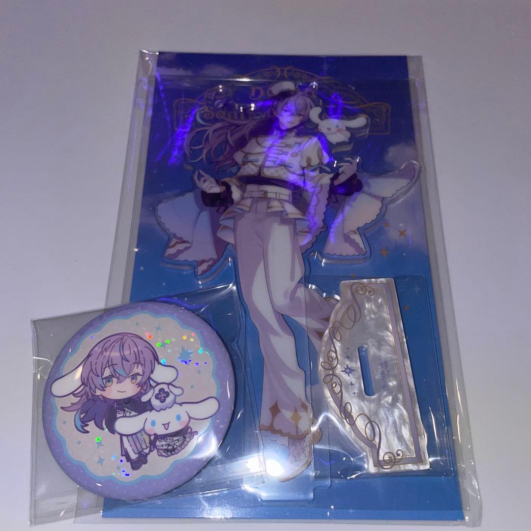 Dytica × サンリオ アクスタ 缶バッジ 星導ショウ × シナモロール