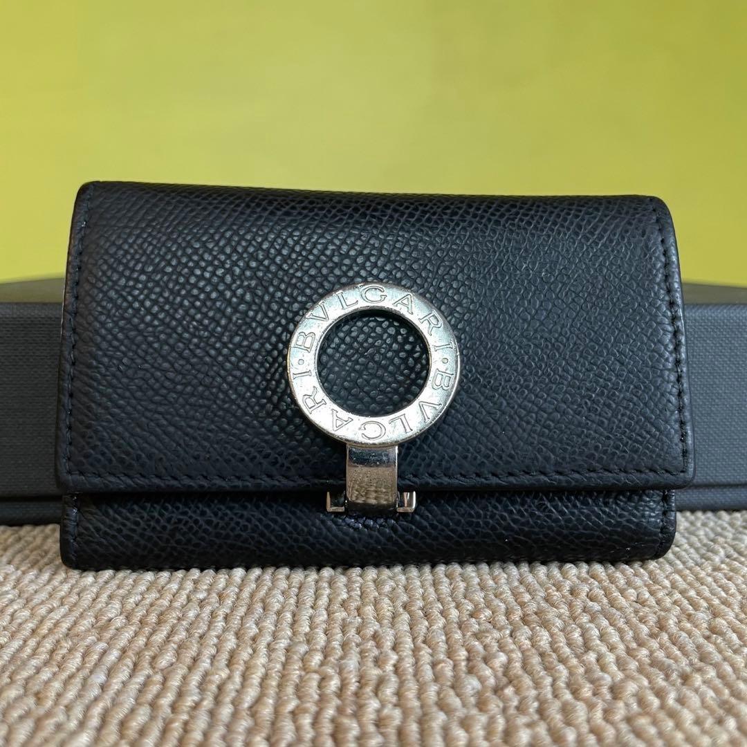 正規品⭐️極美品⭐️BVLGARI ブルガリ 男女兼用 キーケース 6連 黒
