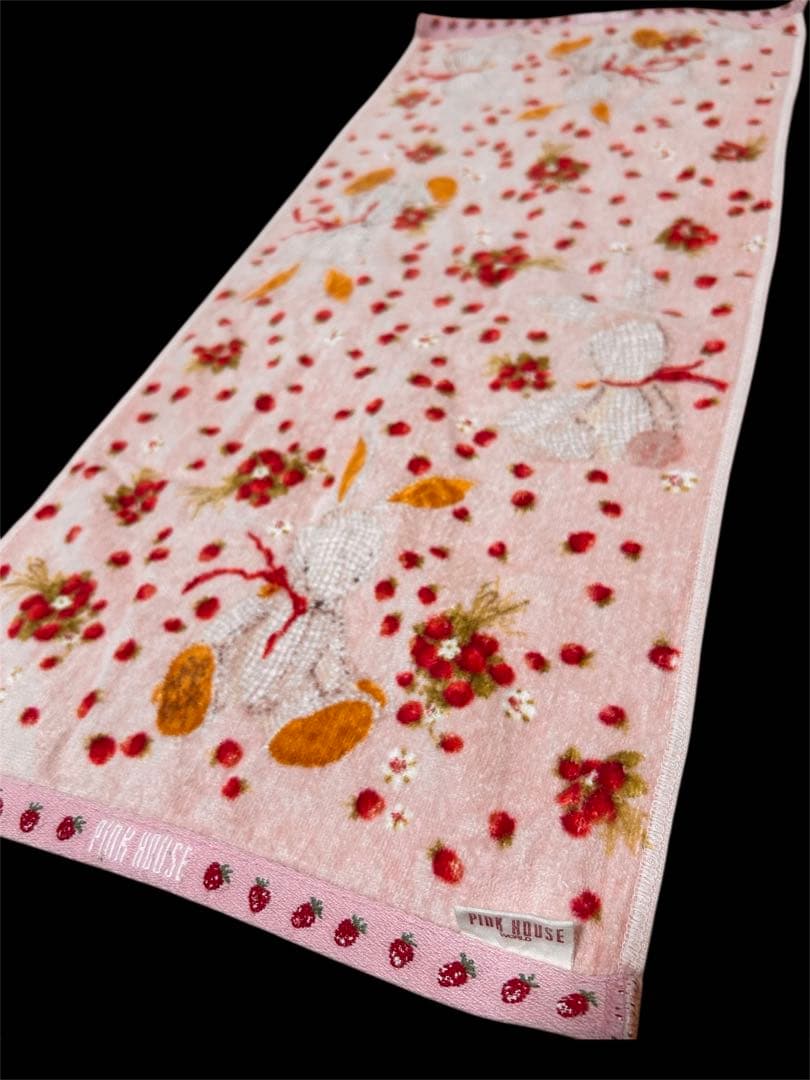 ピンクハウス フェイス タオル ギンガムうさぎ 廃盤 レア PINK HOUSE