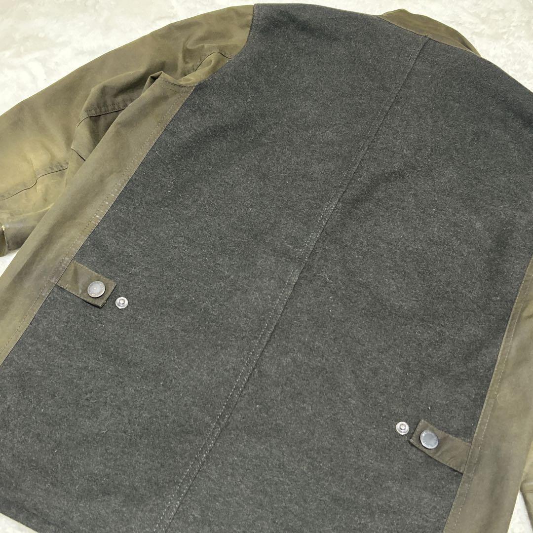 Barbour オイルドジャケット モーターサイクルジャケット　ウール　バブア