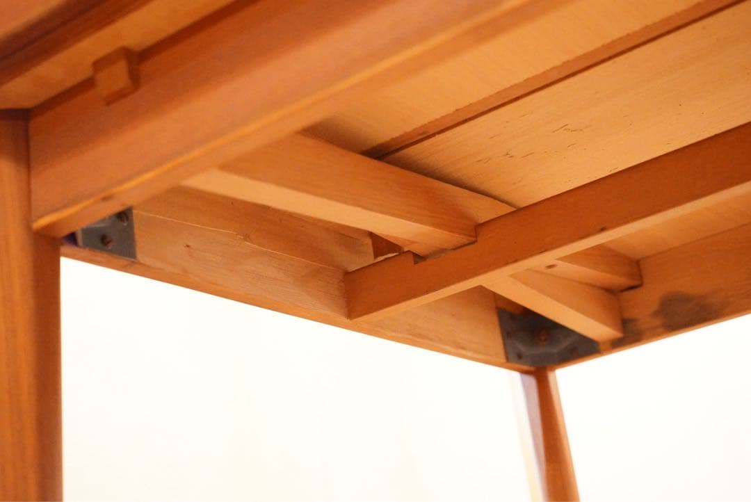 デンマーク ヴィンテージ ドローリーフ ダイニングテーブル 木製 チーク 北欧