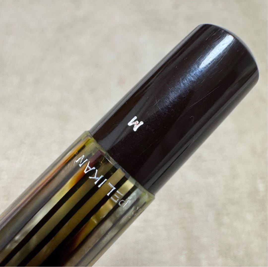 週末限定価格】ペリカン ヴィンテージ万年筆 #400 茶縞 1950年代 M