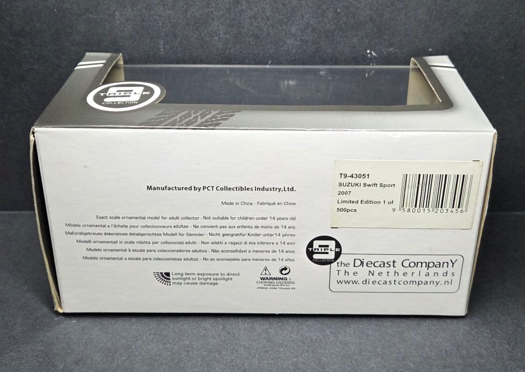 1/43 スイフトスポーツ 2007 リミテッドエディション 限定 ミニカー 黒