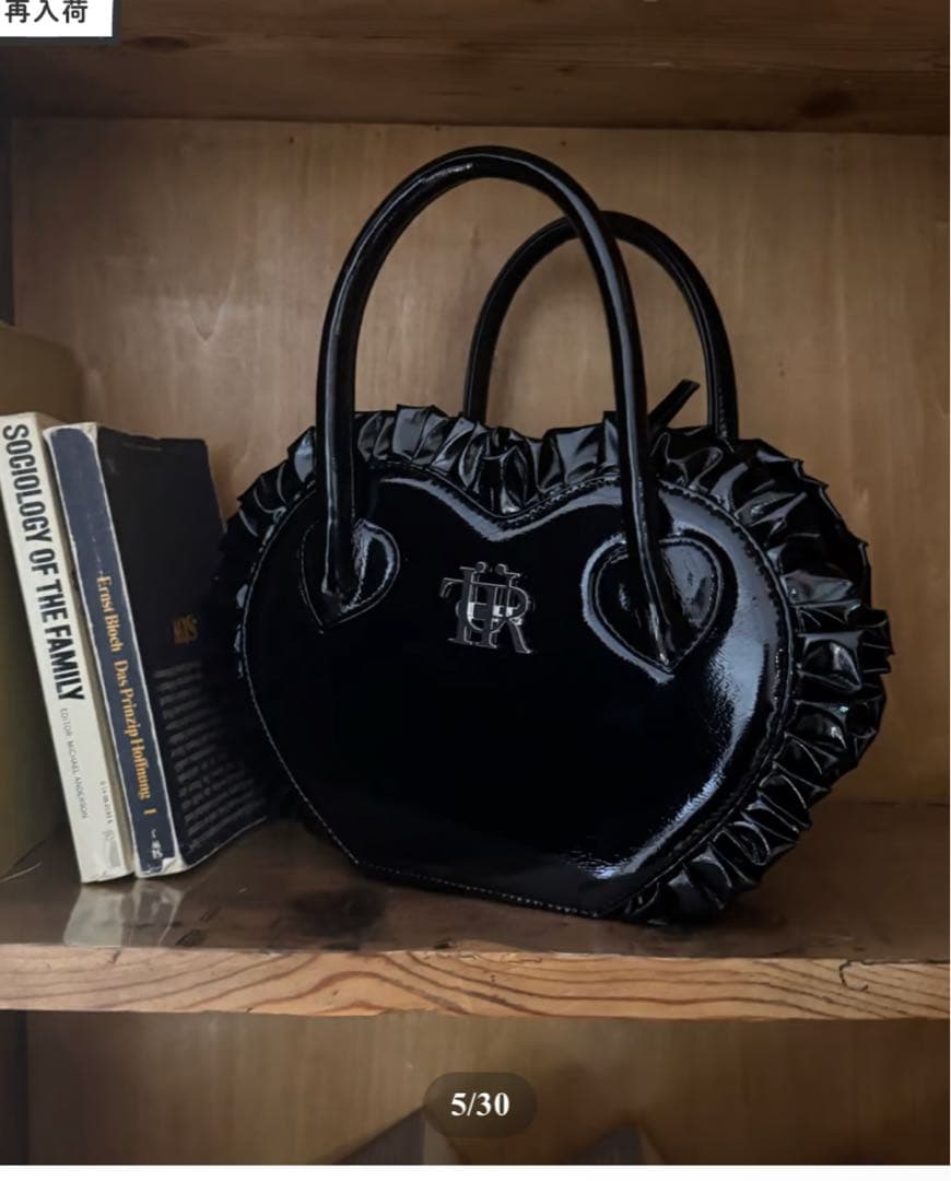 Treat ürself original leather heart bag黒 - メルカリ