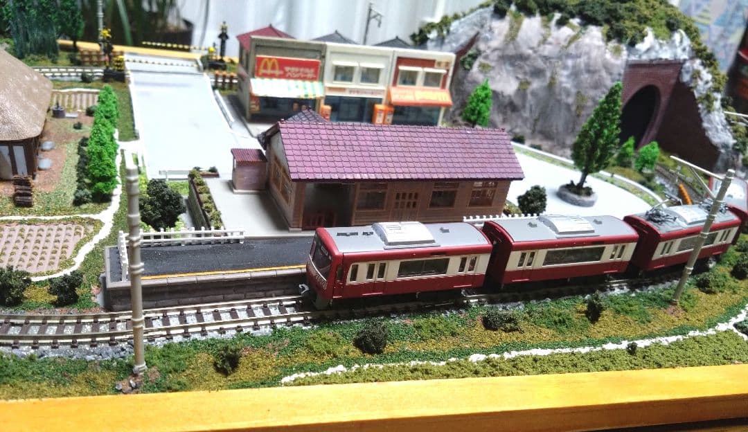 Nゲージ 鉄道模型ジオラマ　A2サイズ