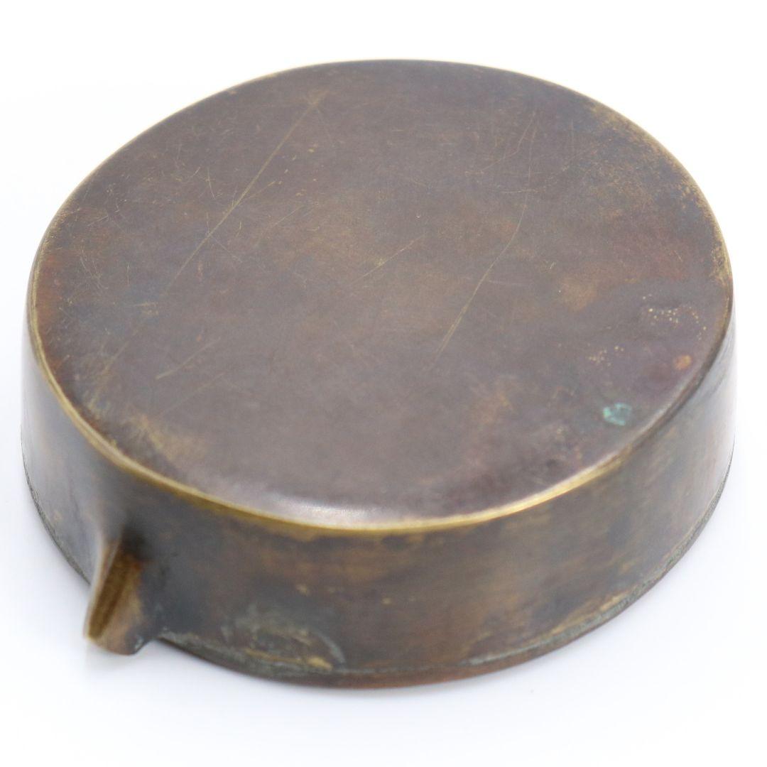 石黒政美造 水滴 草花虫紋 魚子彫 書道具　V62　1F28