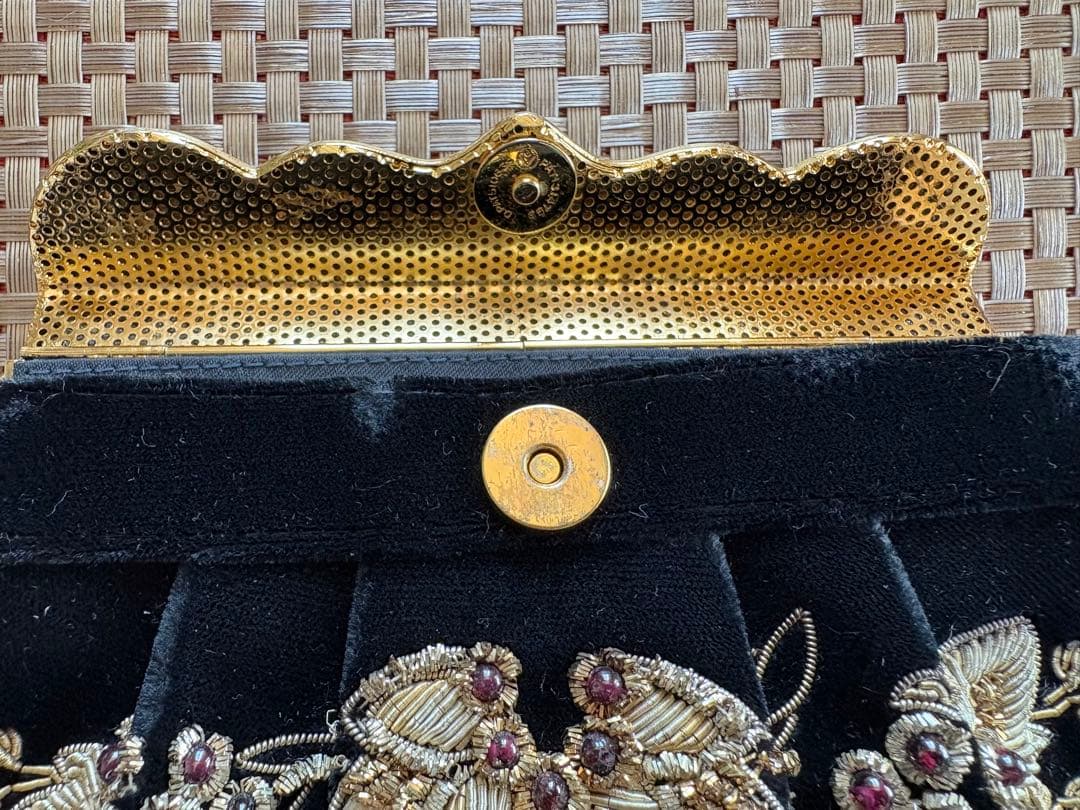 【美品】LUMY はしもと ルミー/ハンドバッグ ビーズバッグ パーティーバック