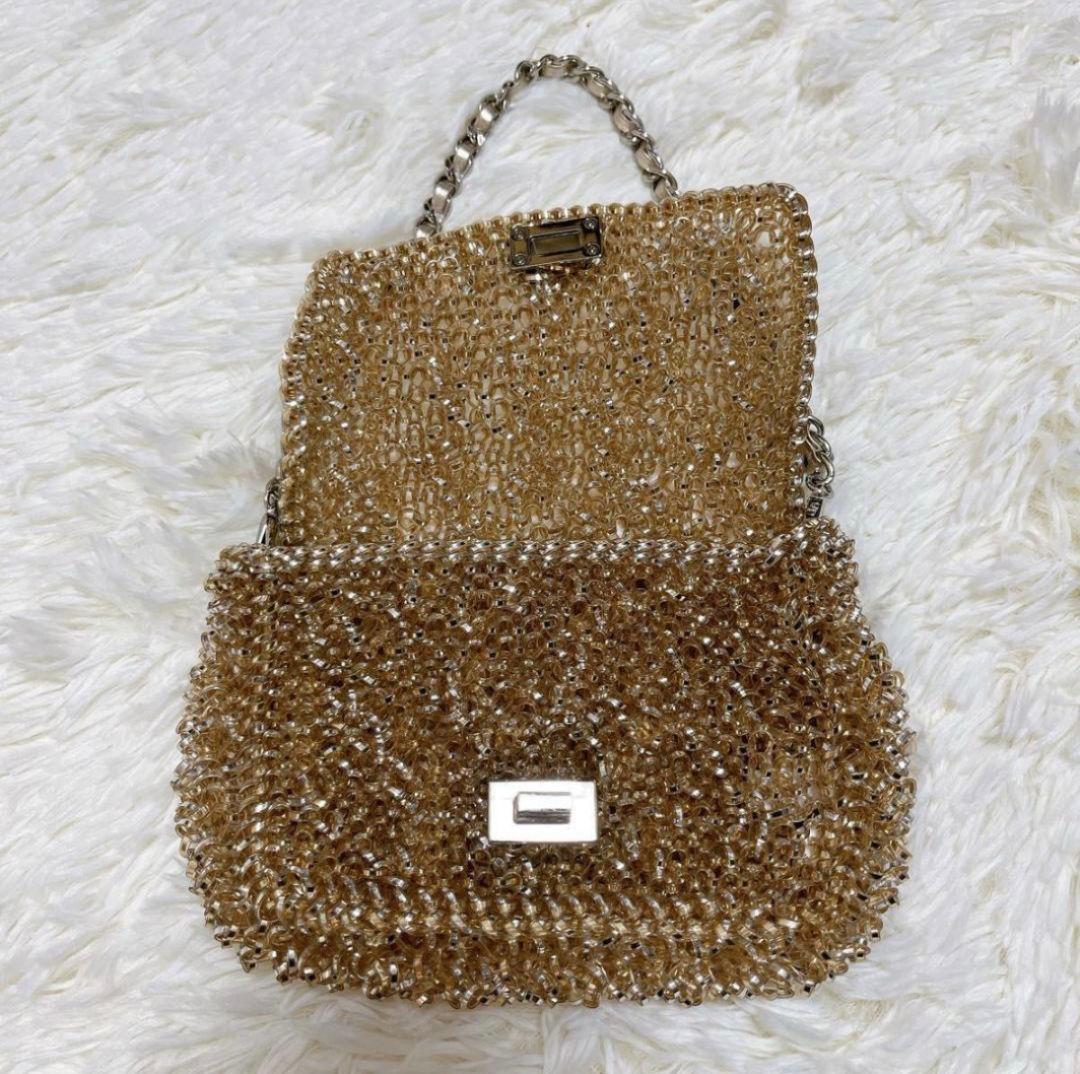 アンテプリマ ショルダーバッグ ルッケット ターンロック　ゴールド