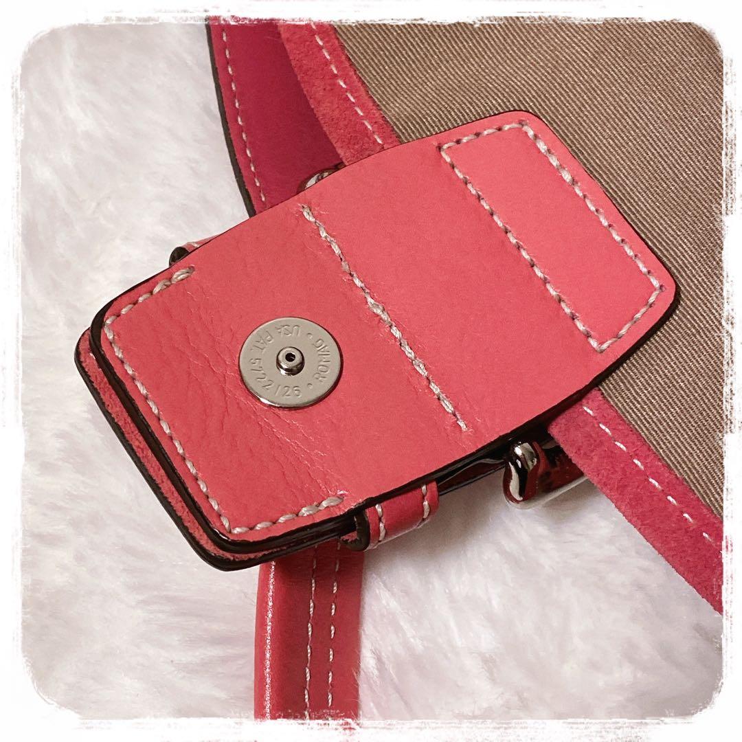 希少レア✧︎*。COACH SOHO ミニシグネチャーワンショルダーバッグ ピンク