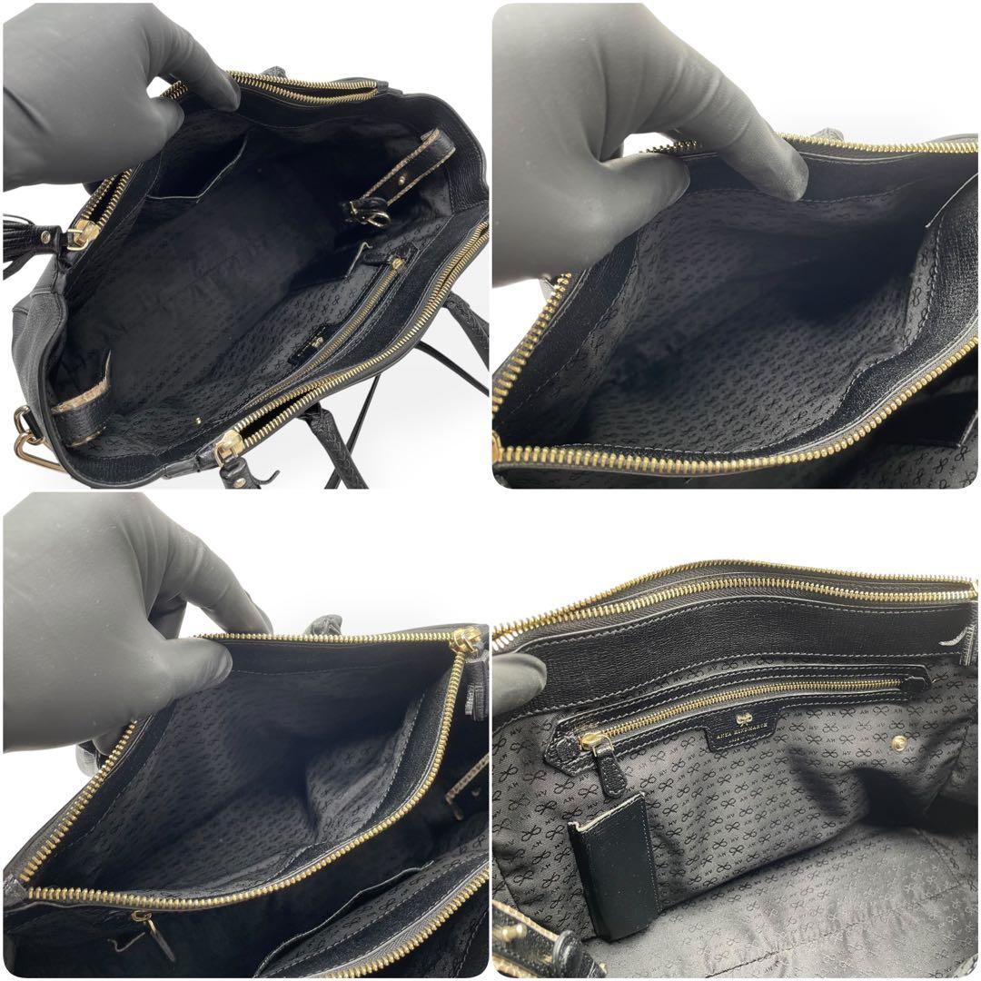 極美品　ANYA HINDMARCH　2way ハンドバッグ　ショルダーバッグ