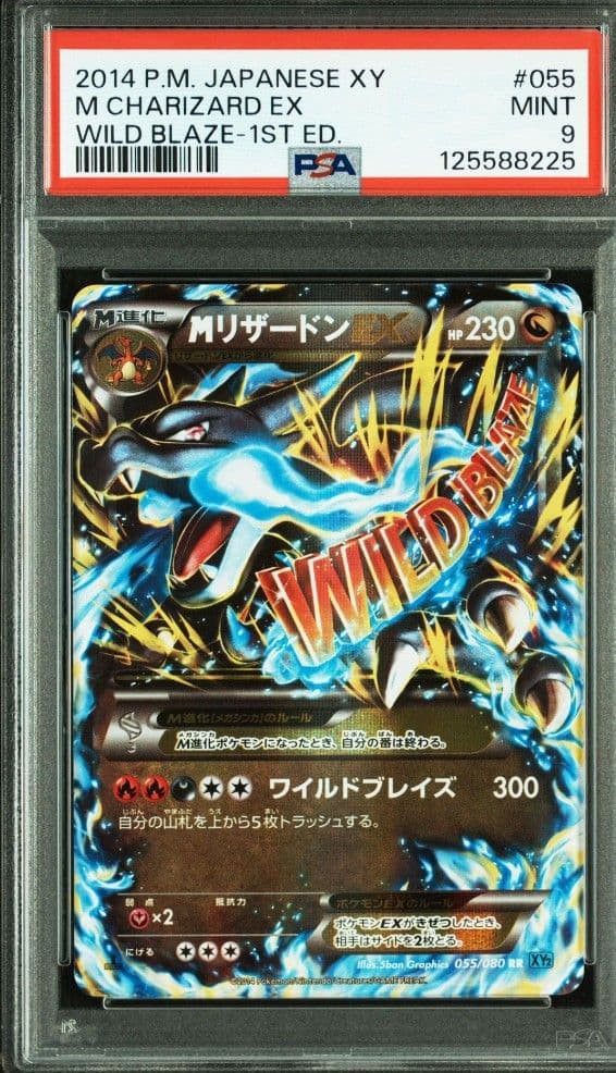 MリザードンEX RR XY2 ワイルドブレイズ 055/080 PSA9