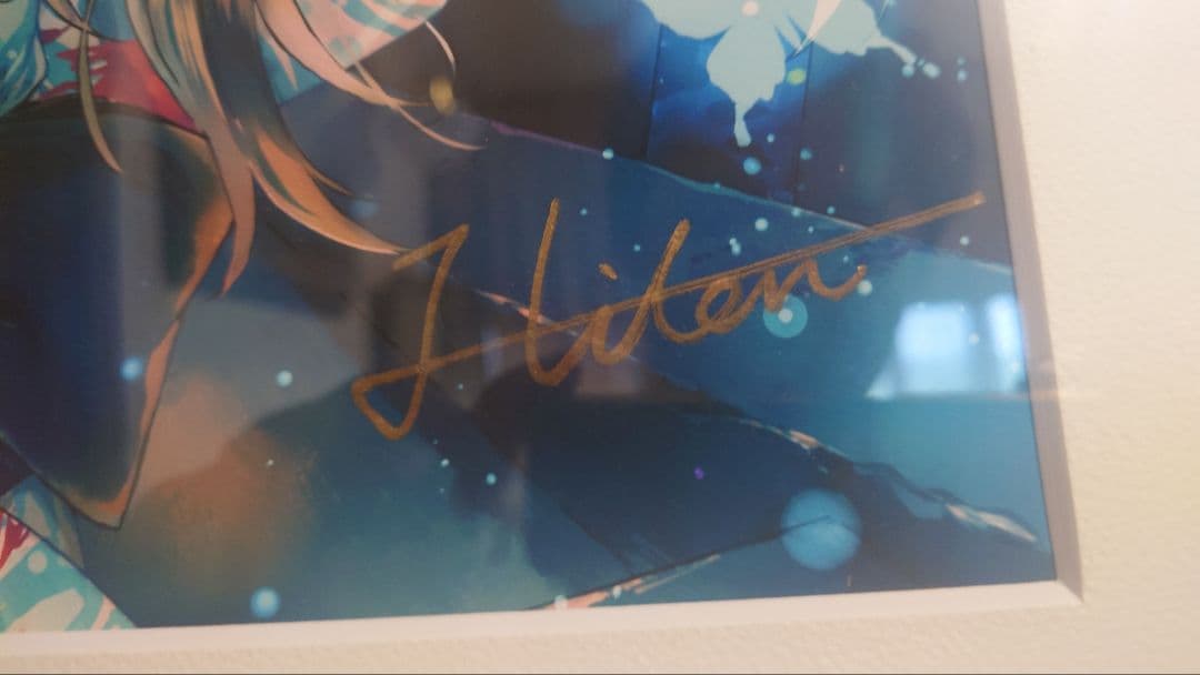 軸中心派 Hiten 直筆サイン入りA3複製原画・Passin ジークレー