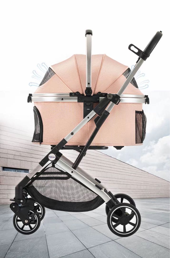 Kenyone ペットカート 分離型 折りたたみ ピンク Kenyone ペットカート