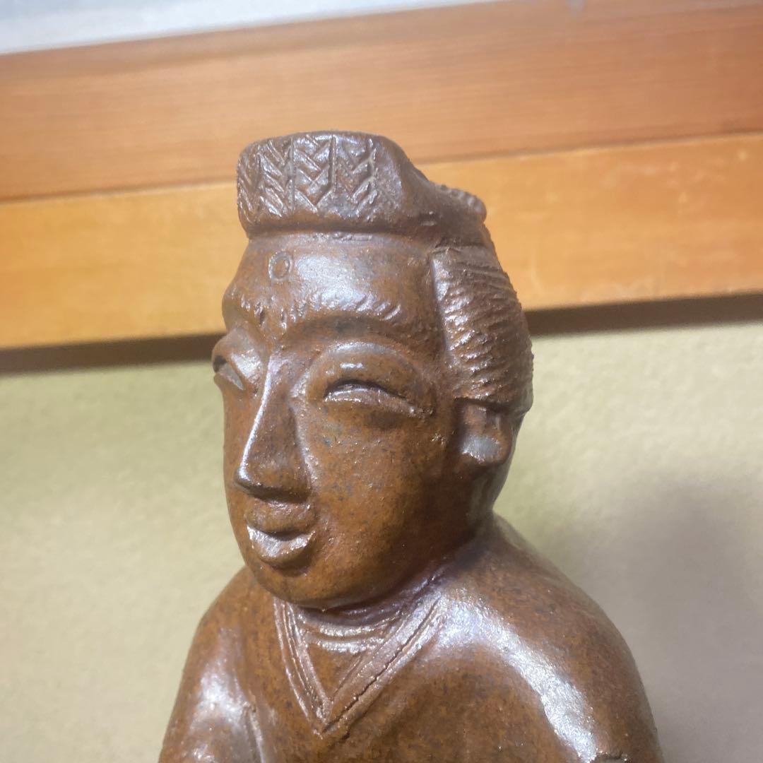 陶器製 マリヤ観音置物 美術品・アンティーク・コレクション