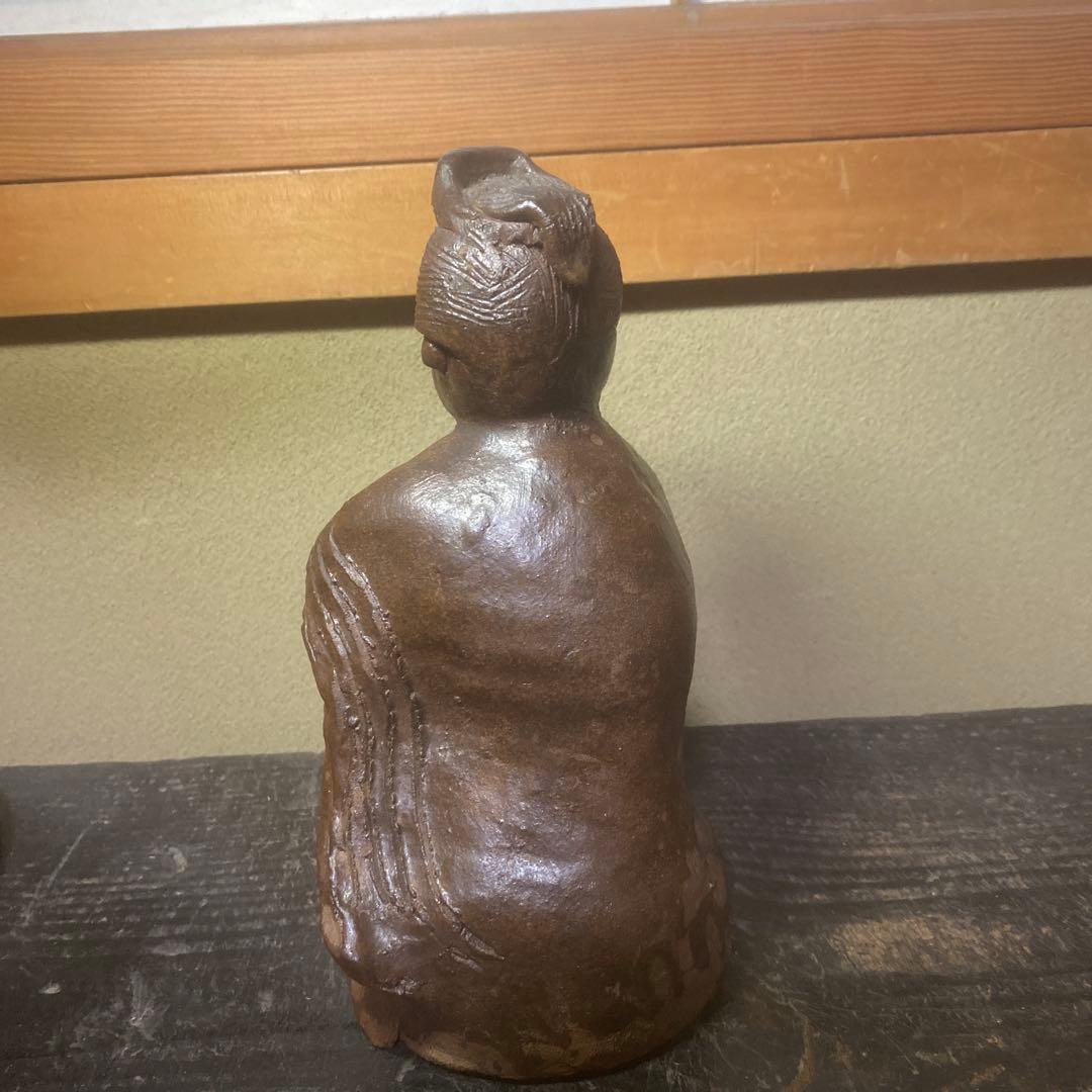 陶器製 マリヤ観音置物 美術品・アンティーク・コレクション