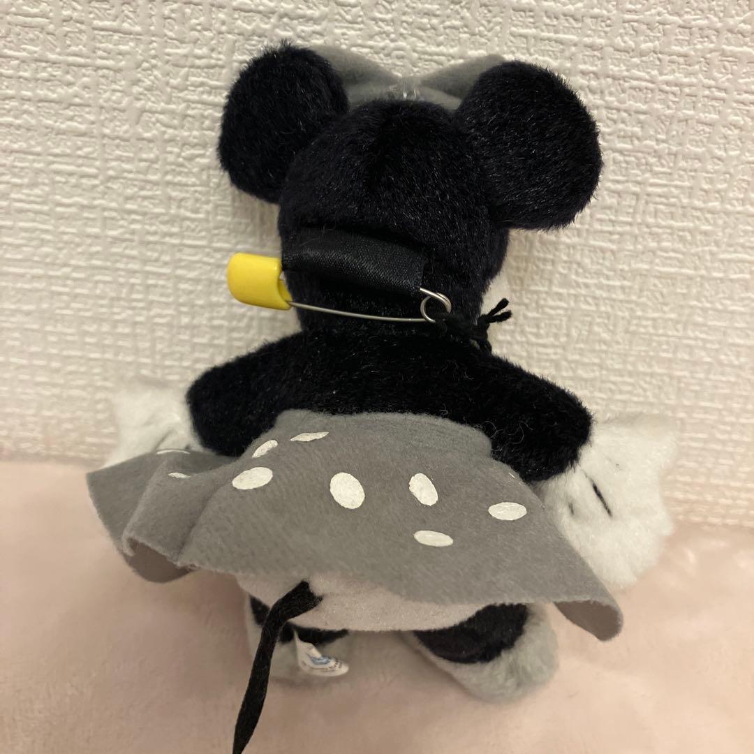 ディズニー　白黒ミッキーミニー　ぬいぐるみ　バッチ　ぬいば　当時物　結婚式