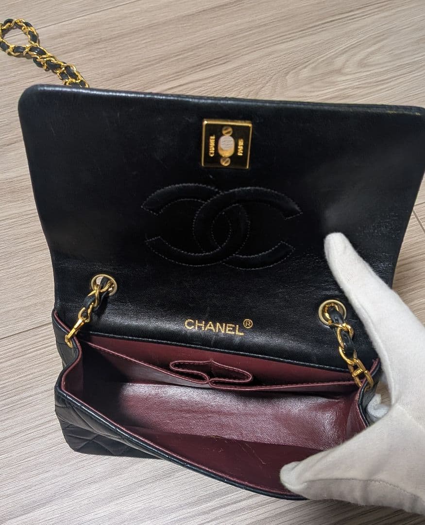 ド*ン様 CHANEL シャネル マトラッセ チェーンショルダーバッグ ラムスキ