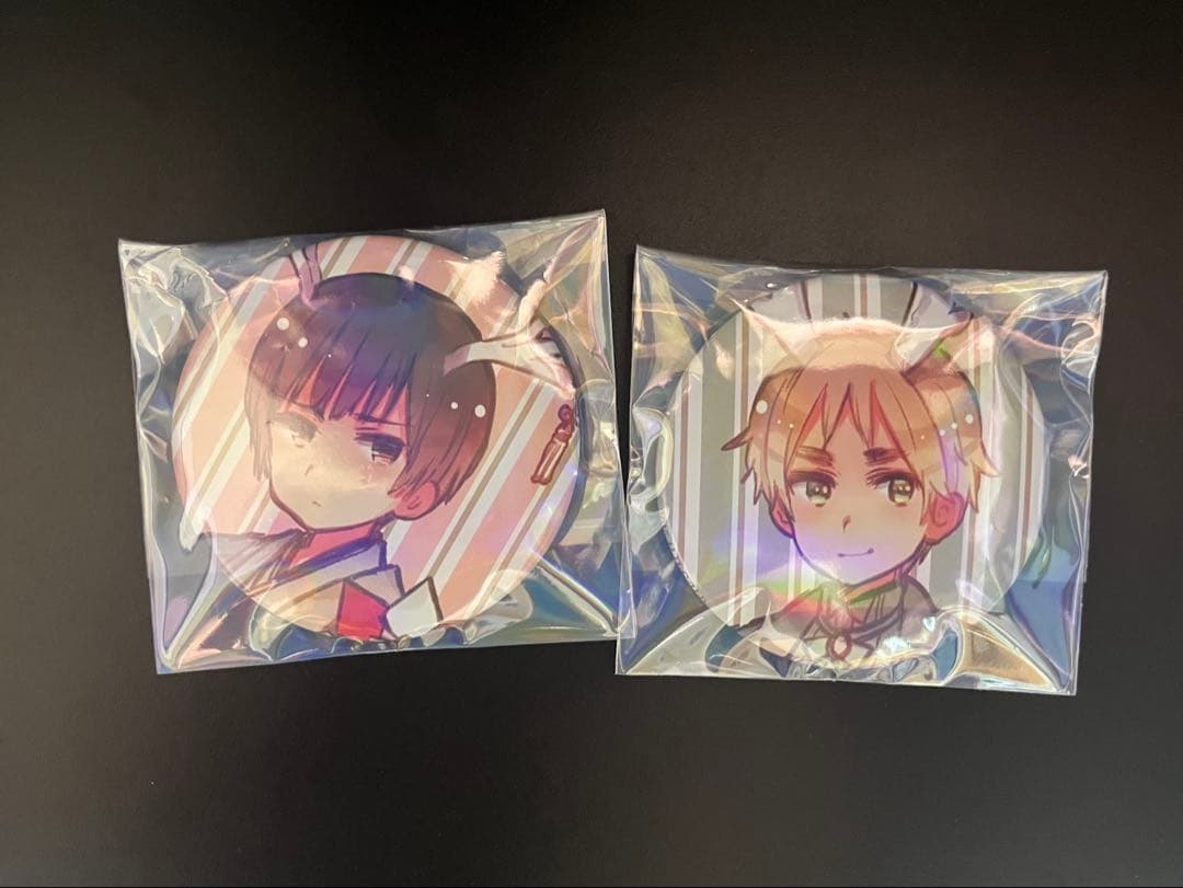 ヘタリア つのたりあ 缶バッジ イギリス 日本 日丸屋秀和 『ヘタリア』「つのたりあ」 缶バッジ イギリス | K-BOOKS