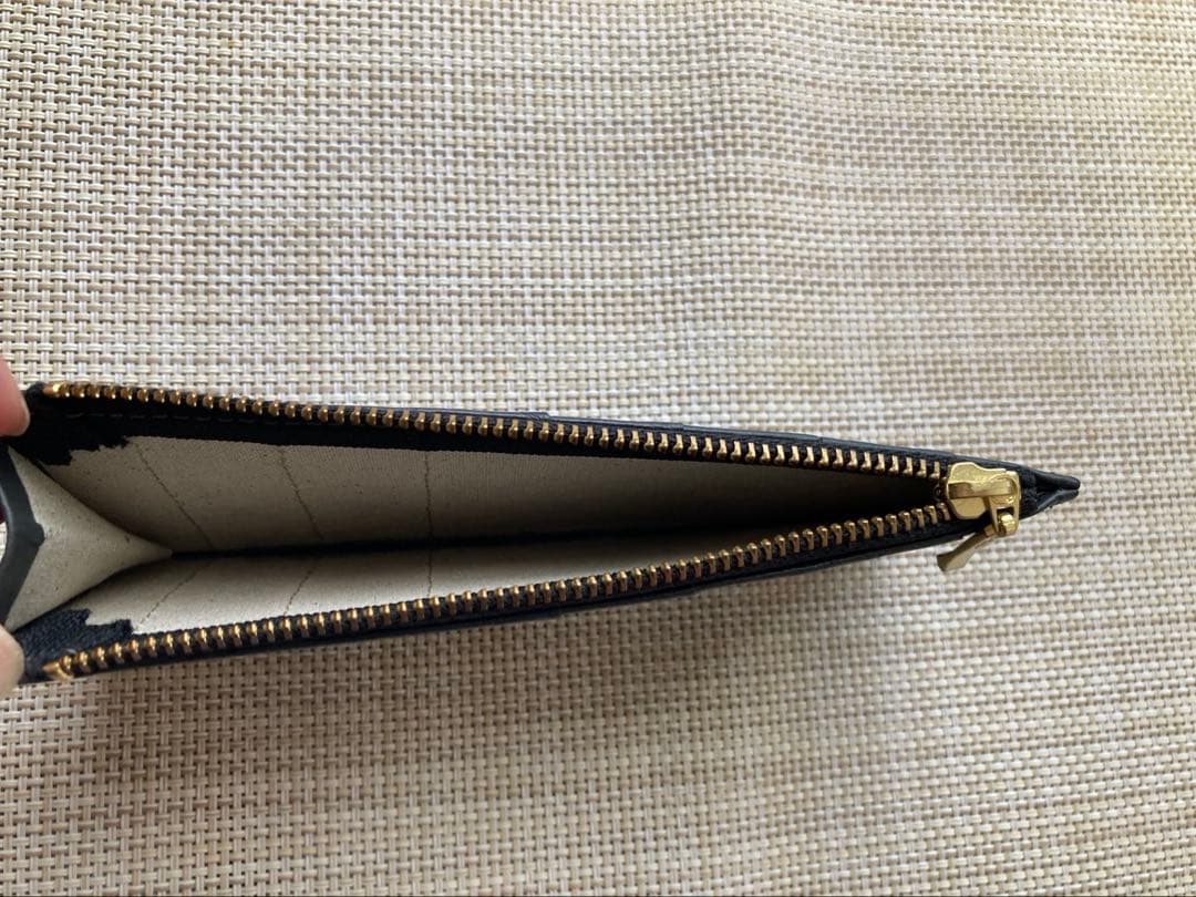 aoneco がま口　長財布　小銭入れ&カードケース付き