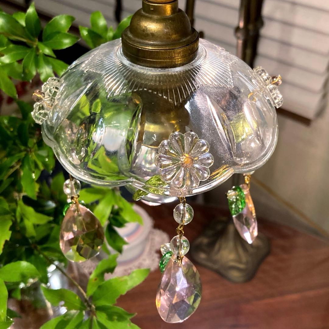 フランス製 アンティーク ガラス ランプ シェード | アンティーク