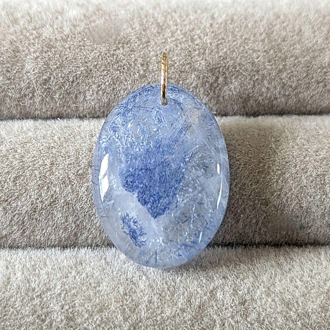 ♢miyumiyu♢K18 デュモルチェライトインクォーツ9.8ct