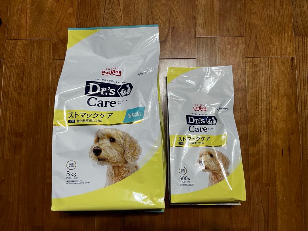 ドクターズケア ストマックケア 低脂肪タイプ 3kg + 800g ペットライン ドクターズケア 犬 ストマックケア 低脂肪 800g : SBS