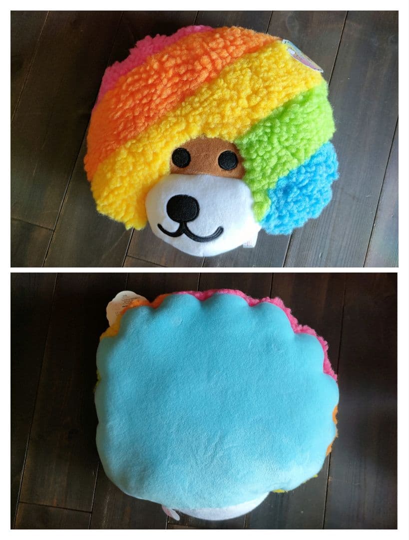 アフロ犬　ぬいぐるみ・PART3×4体＆フェイスクッション3個まとめ売り