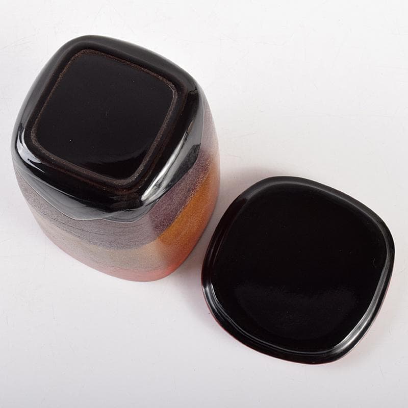 駿河漆器　蒔絵師　諸井治郎作　梨地富士山蒔絵　替茶器　桐箱　V　R5060