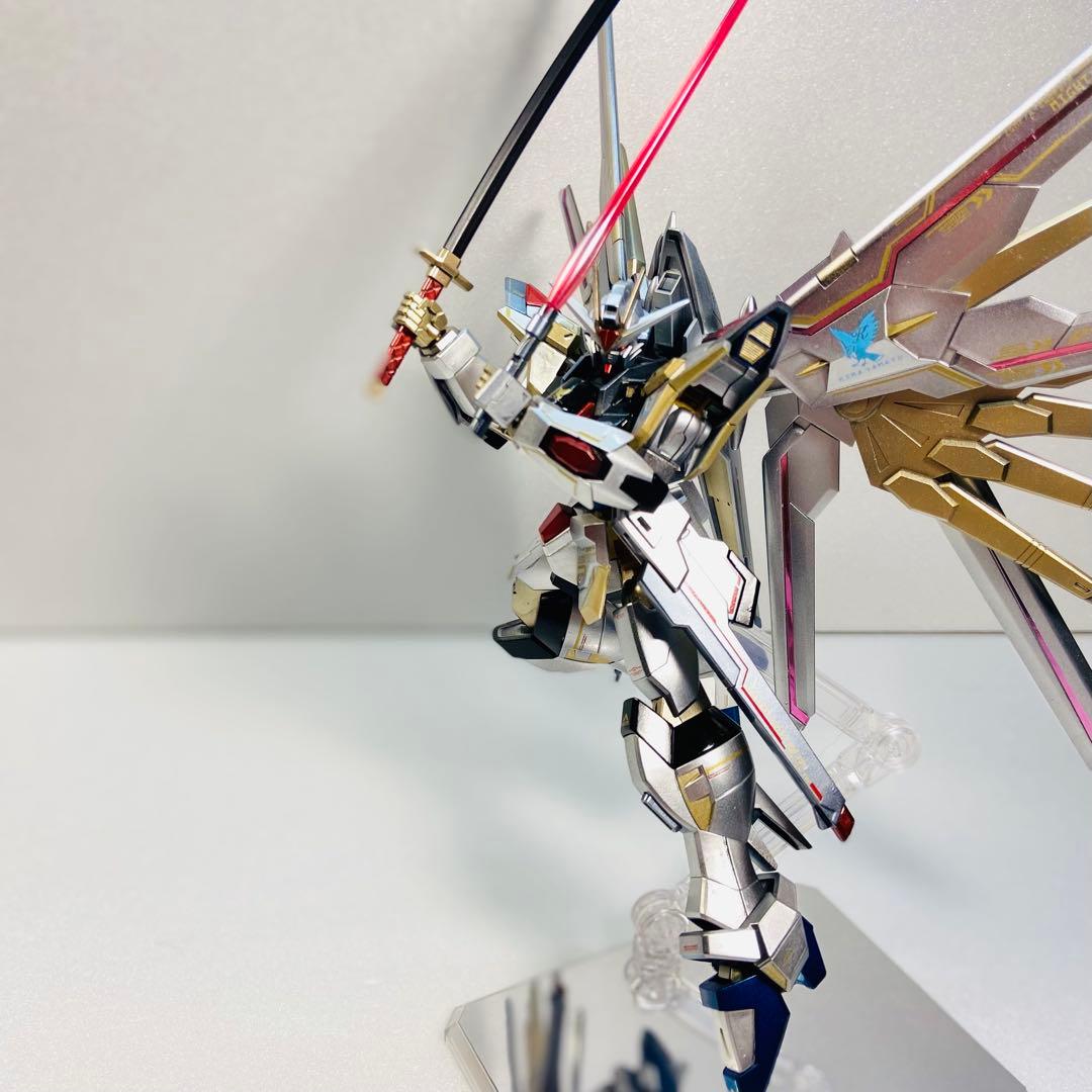 HG マイティーストライクフリーダムガンダム 全塗装 完成品 塗装済み ガンプラ