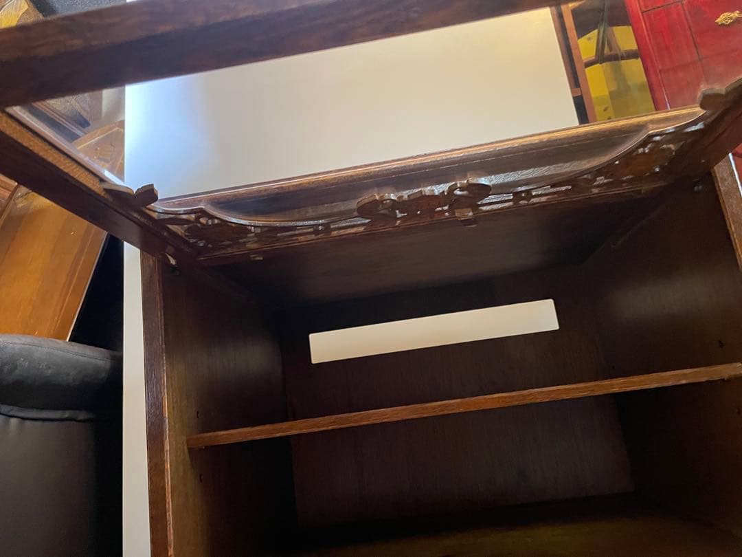 美品 三越家具 ブルージュ 英国スタイル アールヌーボー フラップ式